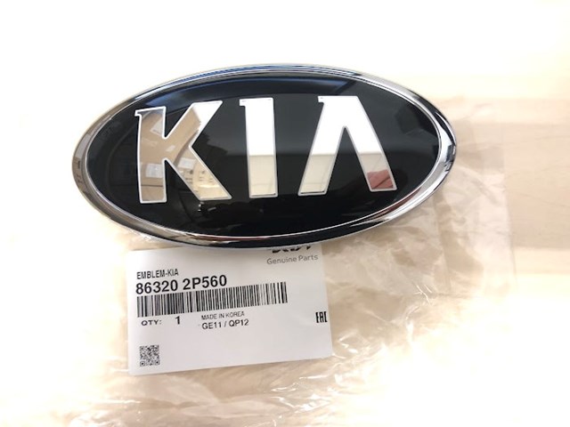 Фірмовий значок решітки радіатора Hyundai/Kia 863202P560