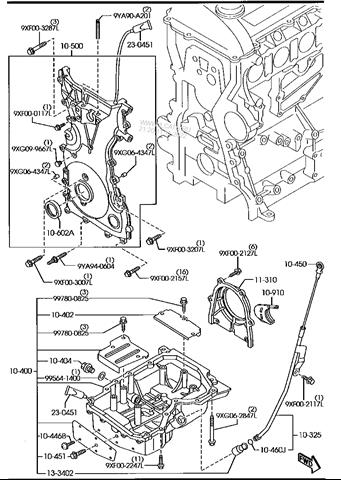 Кришка двигуна передня Mazda CX-7 Sport (Мазда CX-7)