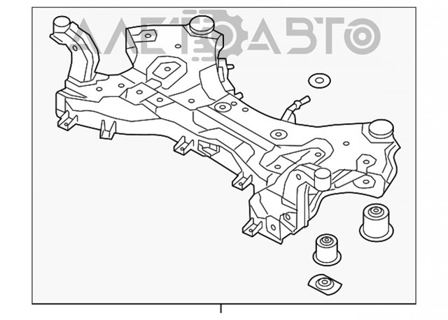 Балка передньої підвіски (підрамник), передня Hyundai/Kia 62405C6200 ціна, від 236.08 USD
