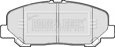 BBP2082 Borg&beck колодки гальмівні передні, дискові