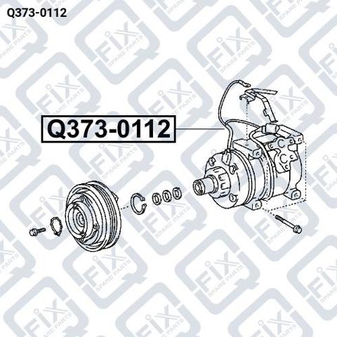 Компресор системи кондиціювання Q-fix Q3730112 ціна, від 297.27 USD