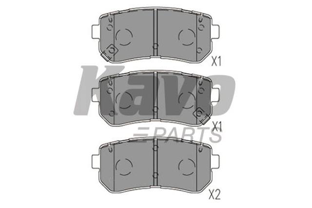 Колодки гальмові задні, дискові KBP3059 Kavo Parts