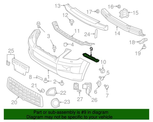 5211660190 Toyota Лівий кронштейн переднього бампера