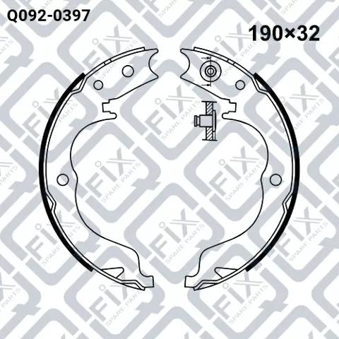 Q0920397 Q-fix Гальмівні колодки ручника