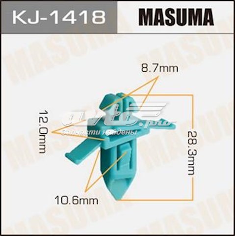 Кріплення молдинга вітрового скла KJ1418 MASUMA