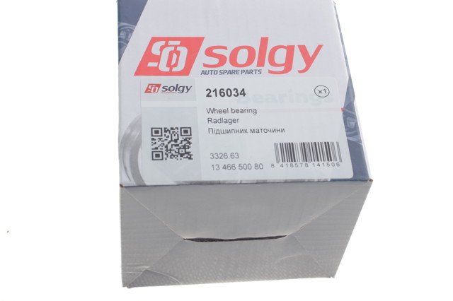 Купити 216034 Solgy Підшипник маточини задньої, зовнішній