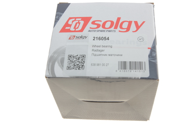 Підшипник маточини передньої/задньої 216054 Solgy