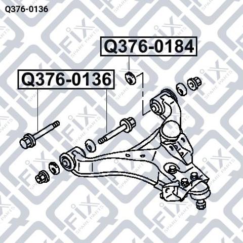 Болт переднього важеля, нижнього Q-fix Q3760136 ціна, від 5.35 USD