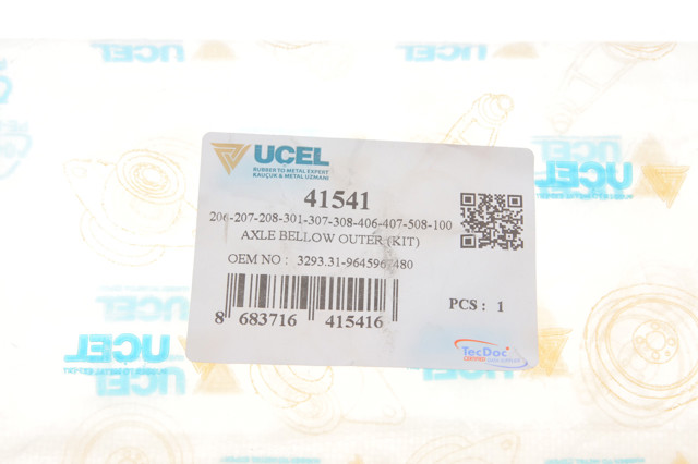 Пильник шарніра кутових швидкостей зовнішній передній Uc-el 41541 ціна, від 9.43 USD