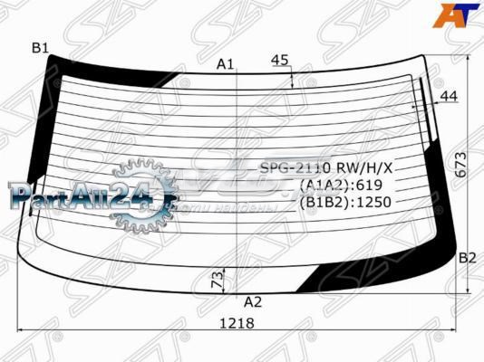 Скло автомобільне заднє ВАЗ 2110 седан (1995 - 2014) ціна, від 38.00 USD