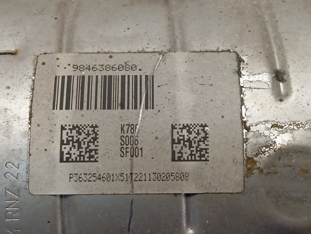 Сажевый фільтр 9846386080 Peugeot/Citroen