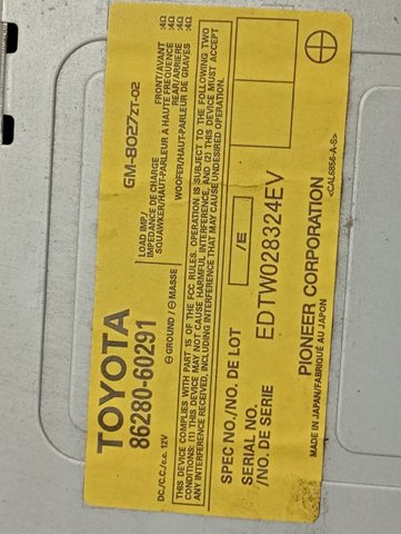 8628060291 Toyota 