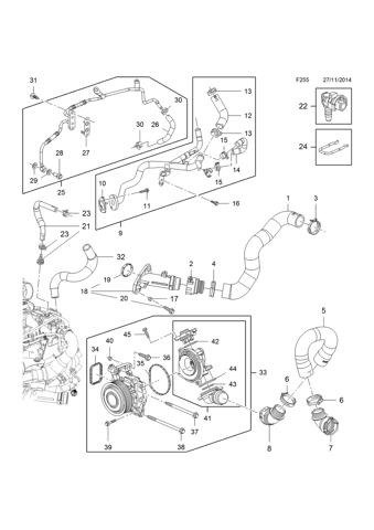 55493045 General Motors Насос охолодження