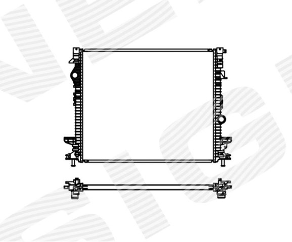 Радіатор охолодження двигуна F2GZ8005E Market (OEM)