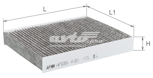 Купити AF5081A Alpha Filter Фільтр салону вугільний