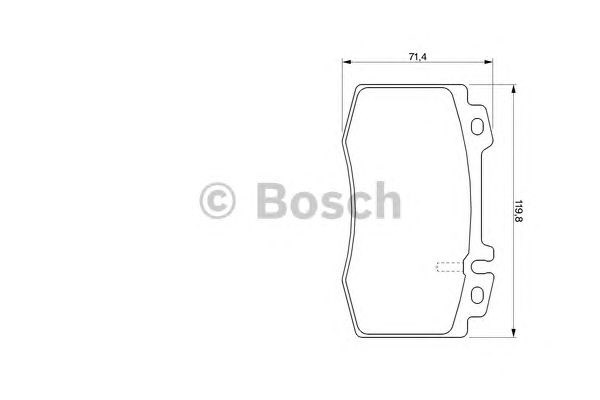 986424705 Bosch Передні гальмівні колодки