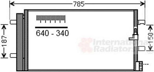 03005352 VAN Wezel радіатор кондиціонера
