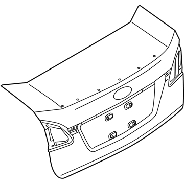 Кришка багажника кузова Ford D2BZ5440110A