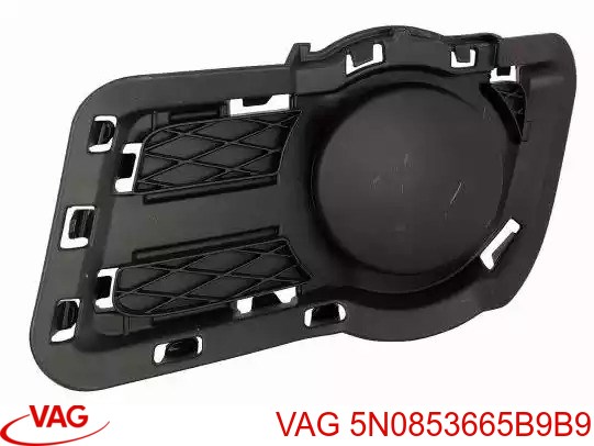 5N0853665B9B9 VAG Решітка протитуманних фар ліва