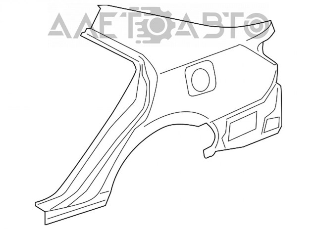 Крило заднє Toyota 6160106110 ціна, від 95.20 USD