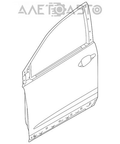 Двері передні, праві 67010T0AA90ZZ Honda