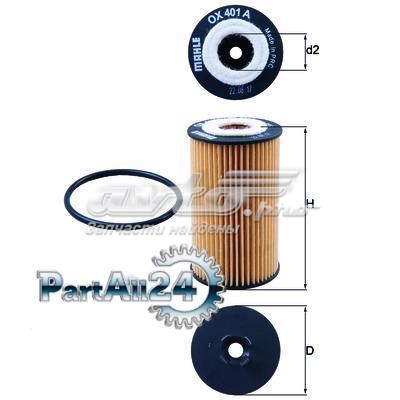Фільтр масляний Mahle Original OX401DA