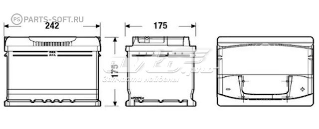 Купити Акумулятор Tudor 61 А/г (TA612)