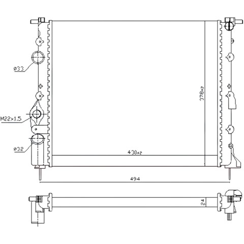 Радіатор основний Sato Tech R20013 ціна, від 33.59 USD