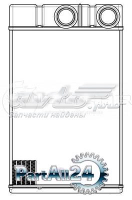 Радіатор пічки (обігрівача) Luzar LRH0551 ціна, від 27.87 USD