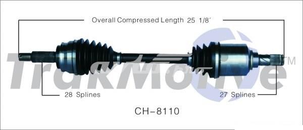 CH8110 Trakmotive/Surtrack Привід передній правий