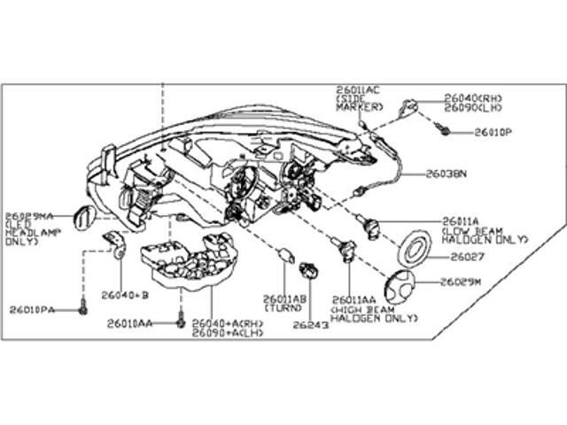 Купити 260109UE5C Nissan/Infiniti Фара передня права