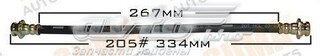 Шланг гальмівний задній, правий Masuma BH205