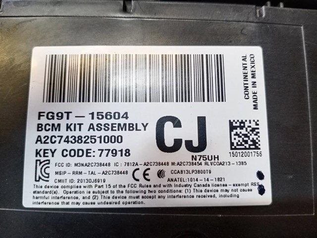 FG9T15604 Ford 