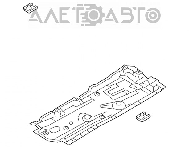 TK48563H0A Mazda Захист днища, лівий