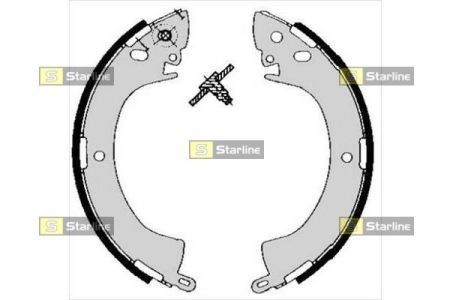 Колодки гальмові задні, барабанні Starline BC05240 ціна, від 23.09 USD