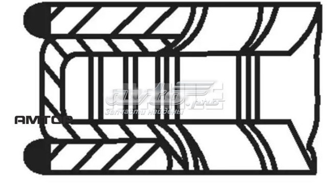 Купити 44881N1 Mahle Original Кільця поршневі на 1 циліндр, 2-й ремонт (+0,50)