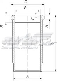 Гільза поршнева 227WN3701 Mahle Original