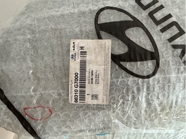 Купити 66310G7000 Hyundai/Kia Крило переднє ліве