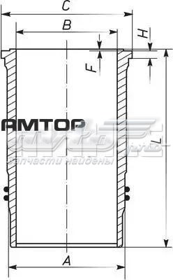 003WN2501 Mahle Original Гільза циліндра