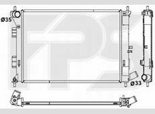 Радіатор основний FPS FP32A906 ціна, від 71.10 USD