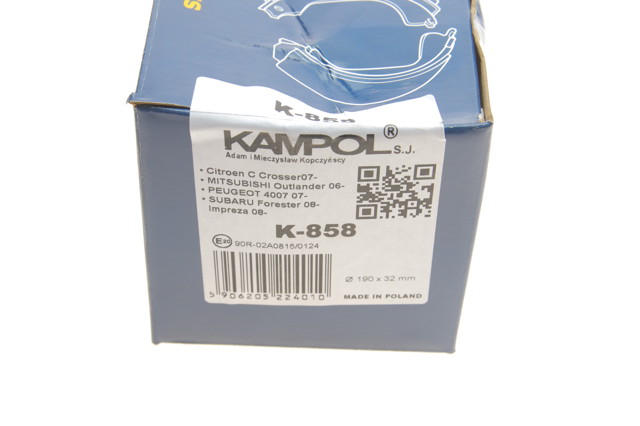 Колодки ручника / стоянкового гальма Kampol K858 ціна, від 17.67 USD