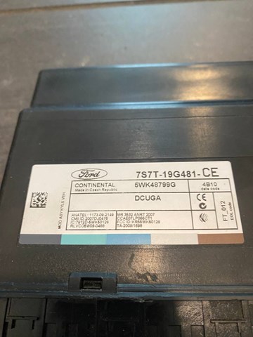 7S7T19G481CE Ford 