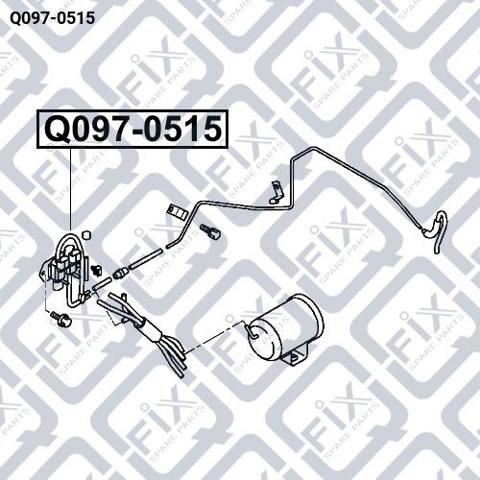 Клапан вакуумного вмикання переднього мосту Q0970515 Q-fix