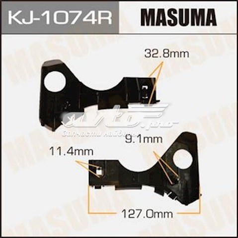 KJ1074R Masuma Кронштейн бампера переднього, правий
