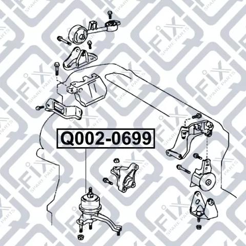 Q0020699 Q-fix Права подушка мотора