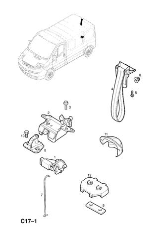 Упор двері задка Opel 93452892 ціна, від 10.84 USD