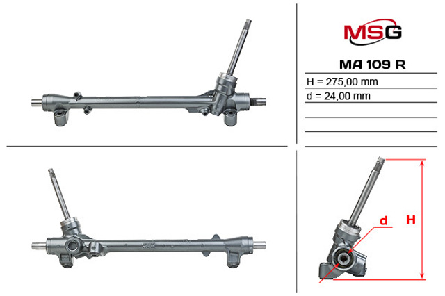 Купити BJ7S32110B Mazda Рульова рейка