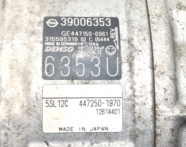 39006353 Denso Компресор холодоагенту