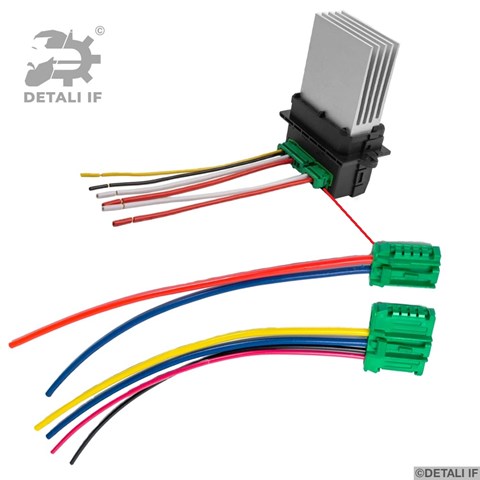Роз'єм (фішка) резистора моторчика пічки Detali IF DF13703 ціна, від 4.97 USD