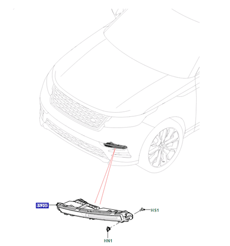 Фара протитуманна, права LR111099 Land Rover